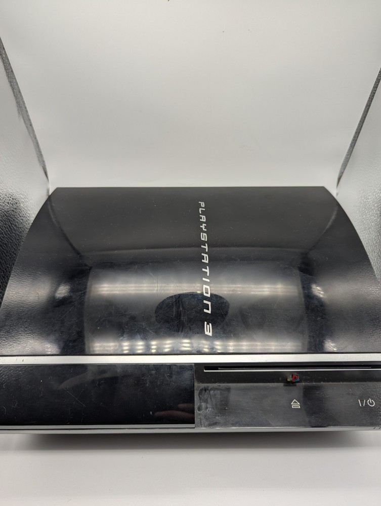 Sony PlayStation 3 PS3 FAT Black CECHK02 Console Turns On For Parts or Repair Ready to Fix Restore