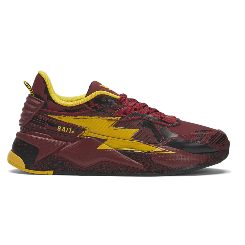 Puma Flash X RsX Lace Up  Mens Red, Yellow Sneakers Casual Shoes 39193101