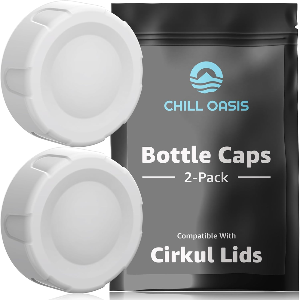 Bottle Caps | Compatible with Cirkul Lids | 2-Pack | BPA Free Top Keep Dust Out