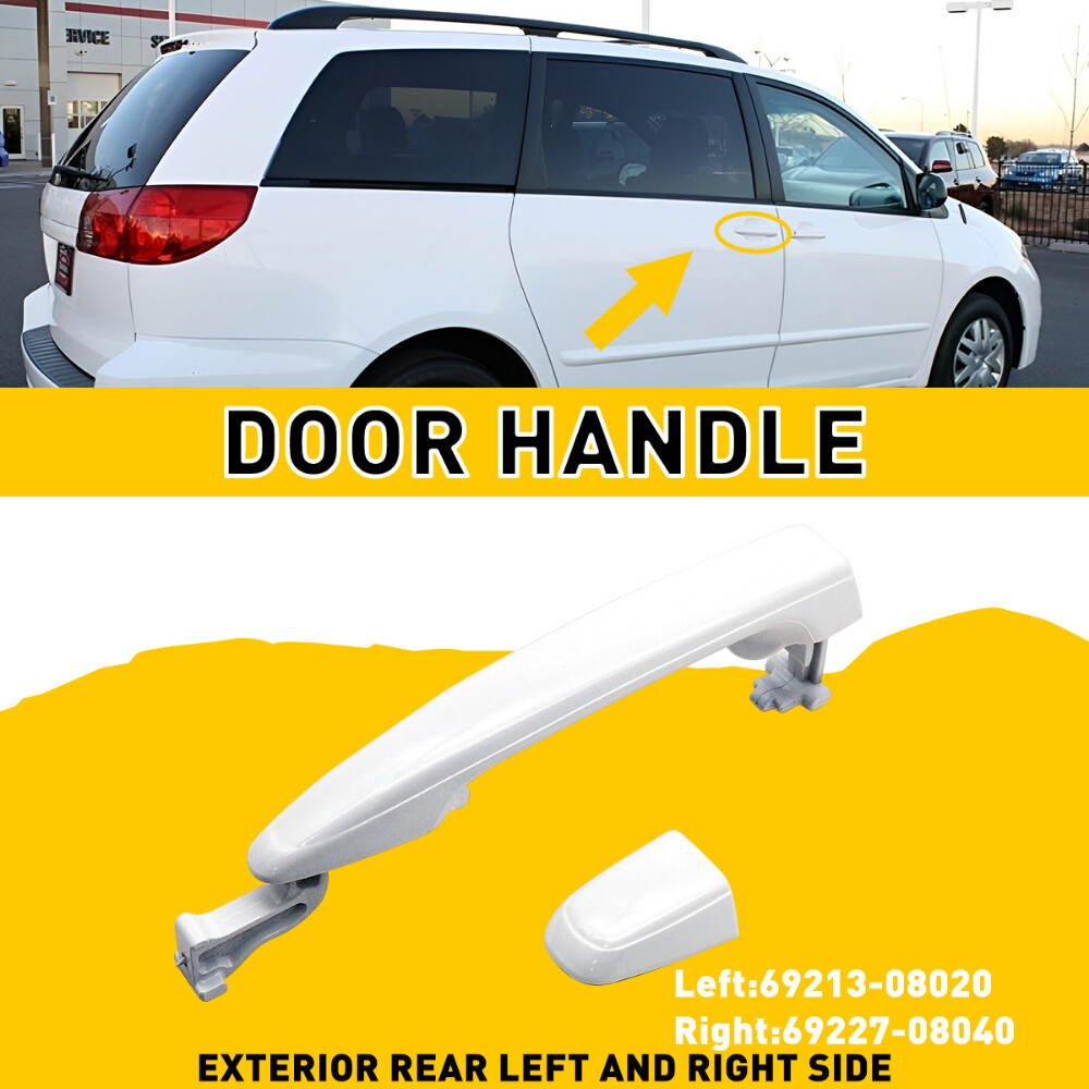 For 04-10 Toyota Sienna Outside Exterior Sliding Door Handle Left or Right Rear