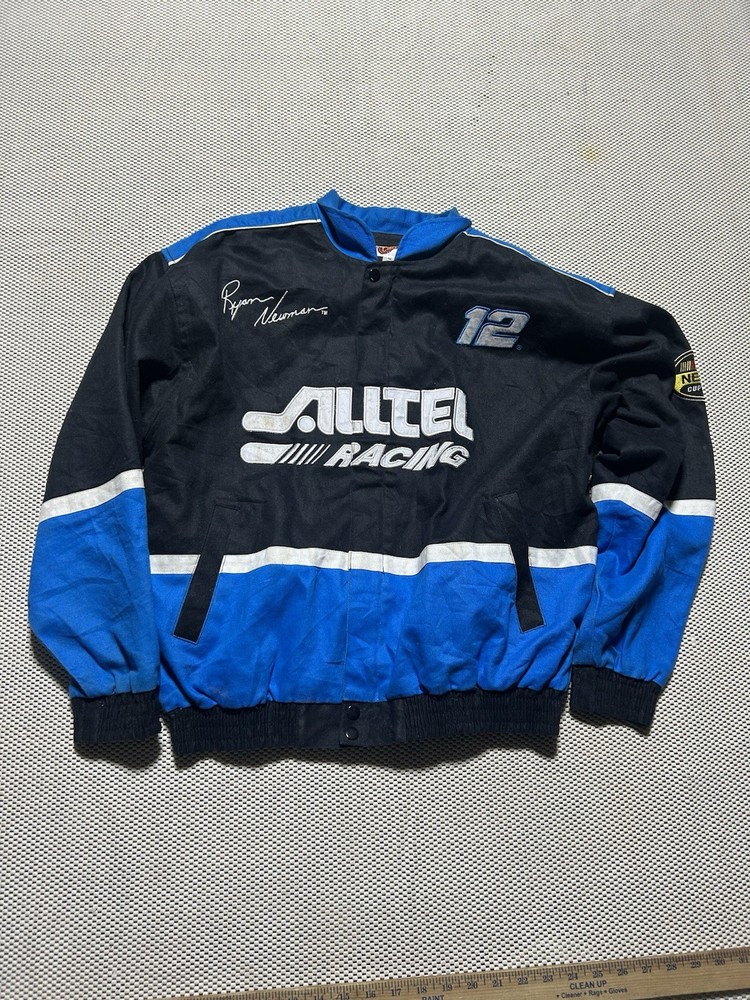 Ryan Newman #12 Alltel Racing NASCAR Zip Jacket Embroidered Mens Medium