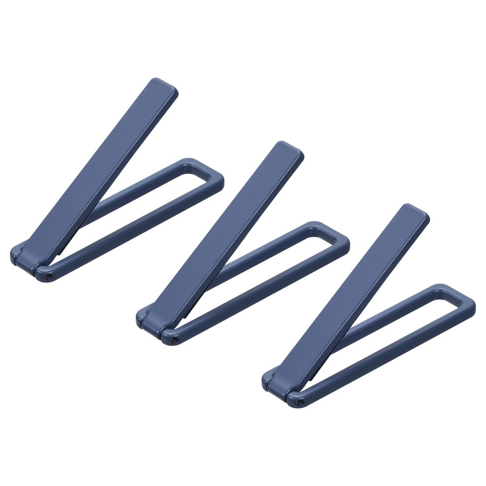 3-Pack Blue Thin Phone Kickstand – Horizontal & Vertical Folding Stand