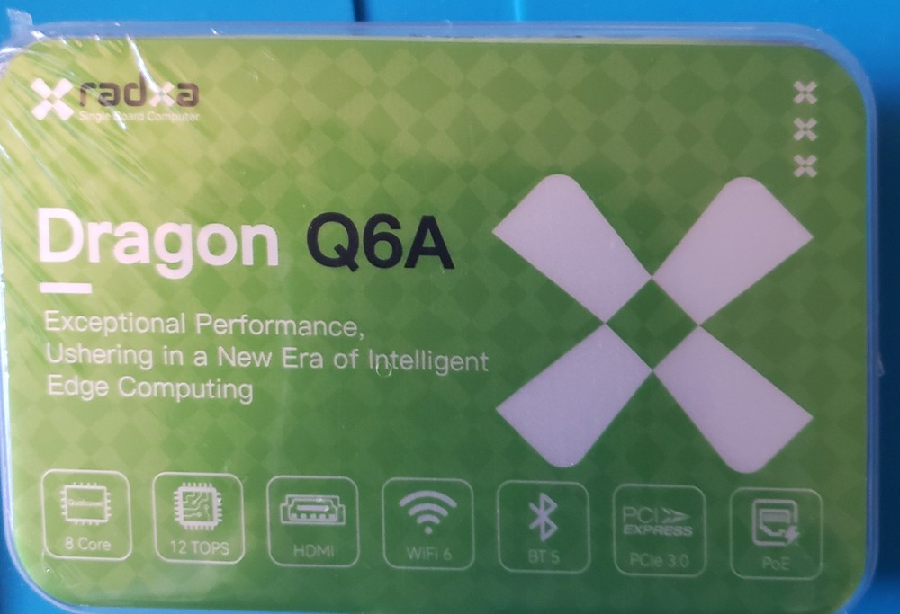 Radxa Dragon Q6A LPDDR5 Single Board Computer New 12 TOPS NPU Card sized AI SBC