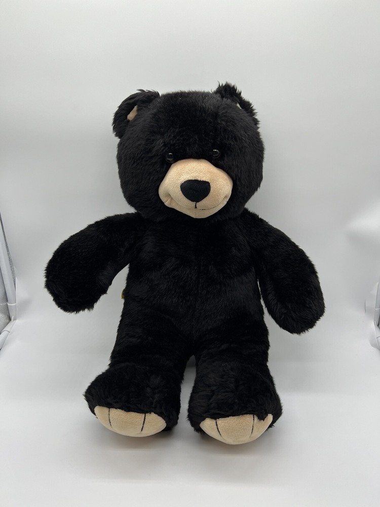 Build A Bear Plush Dimples Teddy Black Tan Retired Stuffed Animal Toy 15”