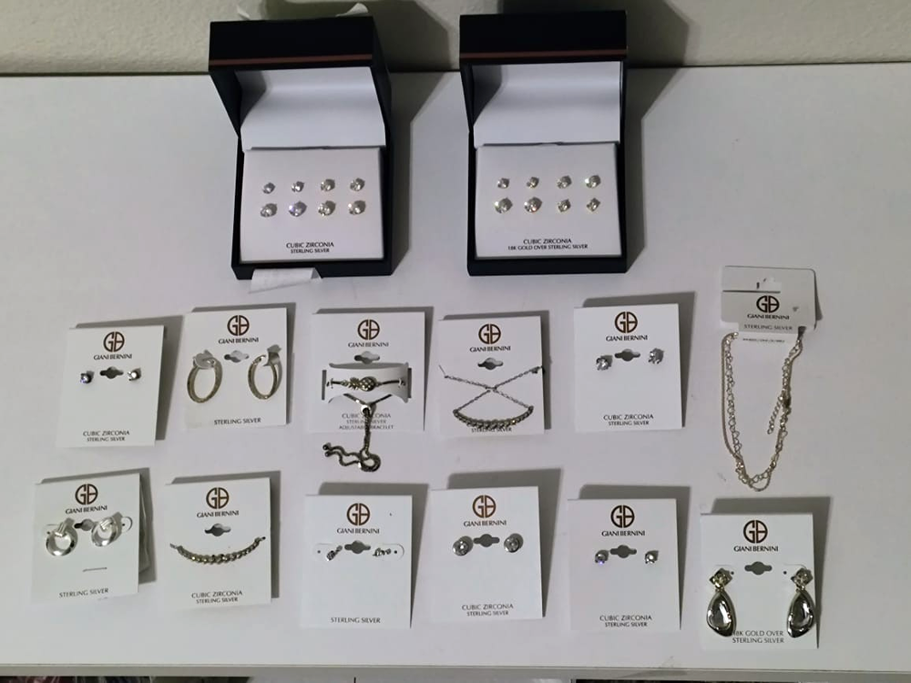 Giani Bernini Jewelry Lot – Sterling Silver & CZ Earrings, Necklaces, Bracelets