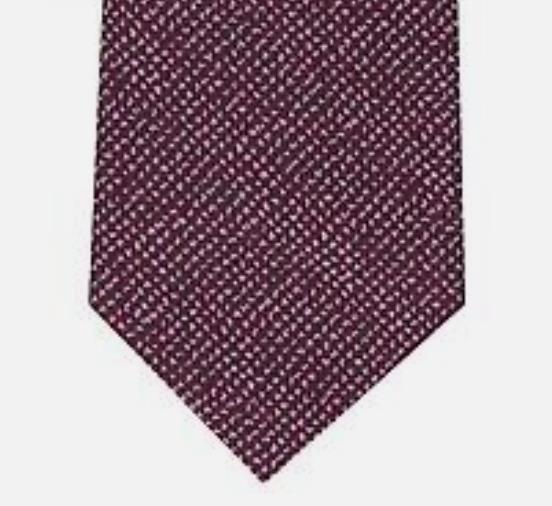 Alfani Mens Textured Rose Red Slim Tie Necktie 2 3/4