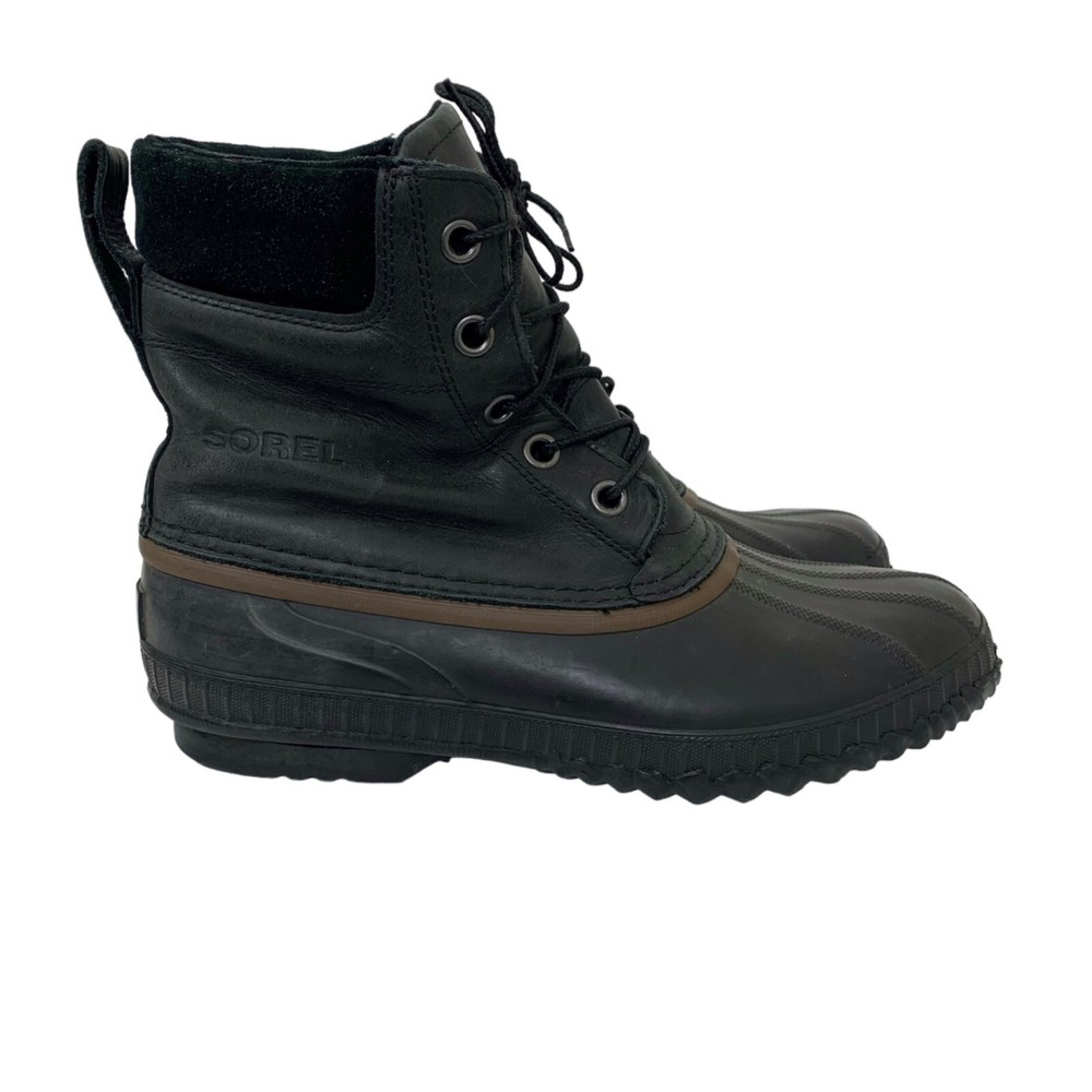 Sorel Men’s Cheyanne Waterproof Lace-up Boots in Black Size 11