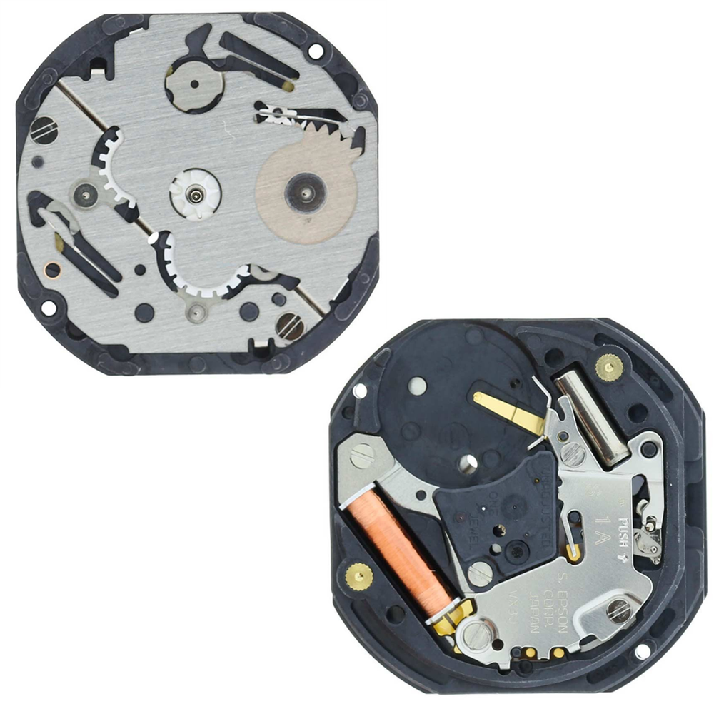 3 Hands 3 Eyes Durable Quartz Movement Repair Parts for Japan VX3JE Watch