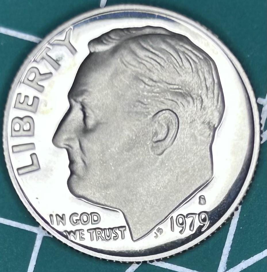 1979 S Roosevelt Proof Dime Type 1- Clad DCAM