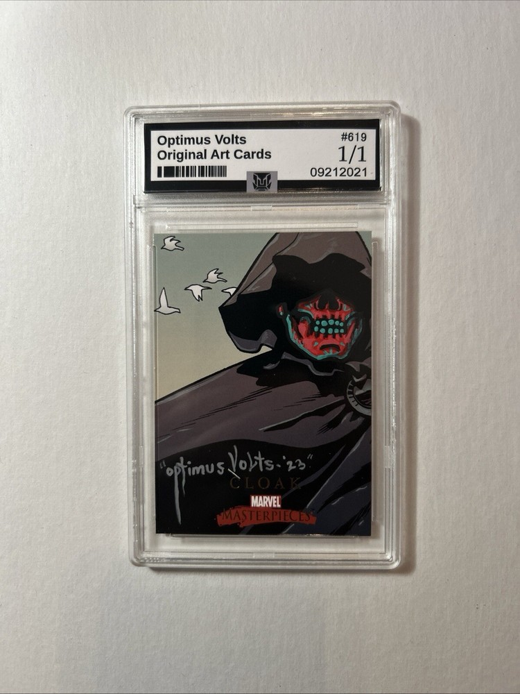 Cloak 2008 Marvel Masterpieces 2 Skybox Altered Art Card, Sketched And Painted ￼