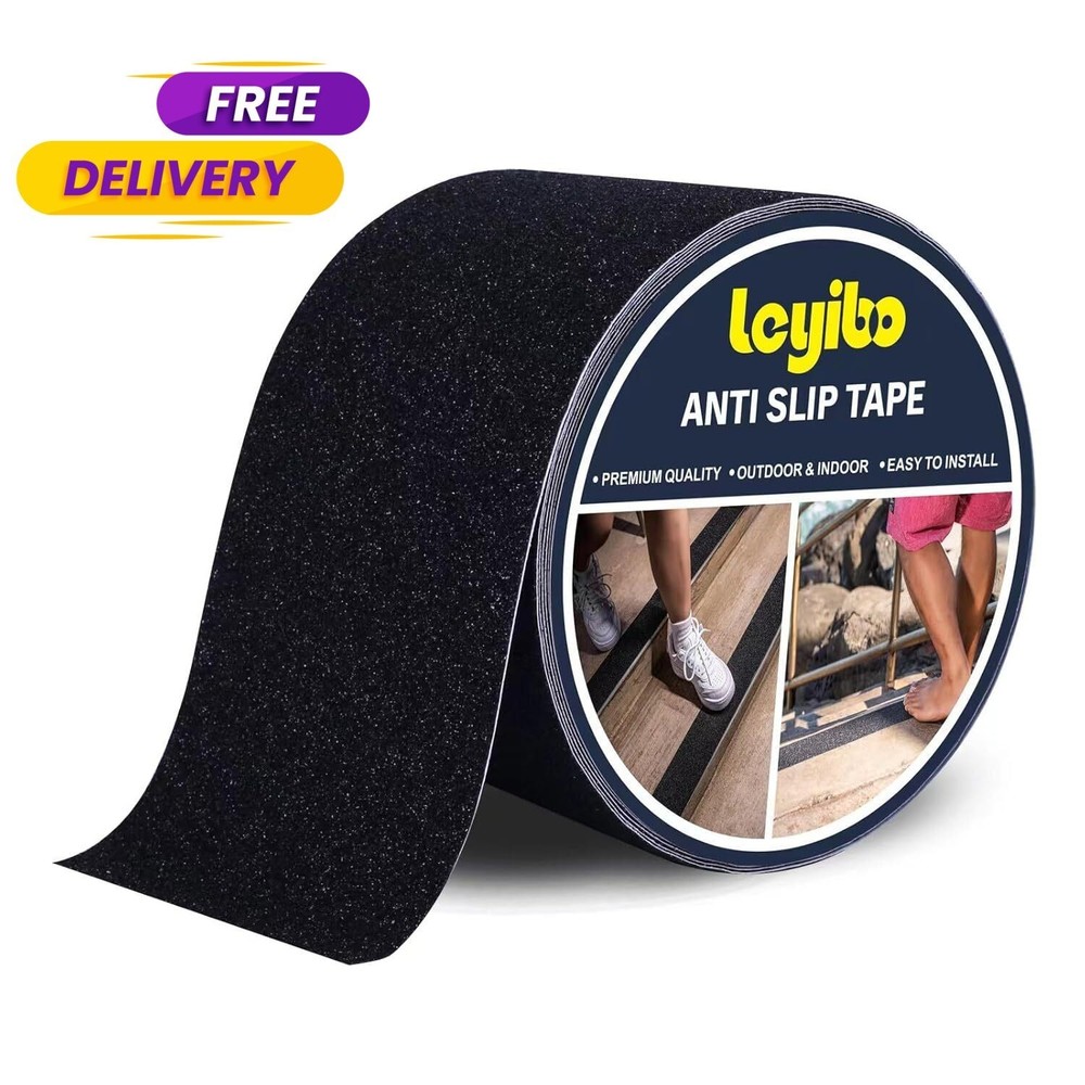 Anti Slip Tape 4 Inch x 42 Ft Waterproof Non Skid Grip Roll for Stairs Steps