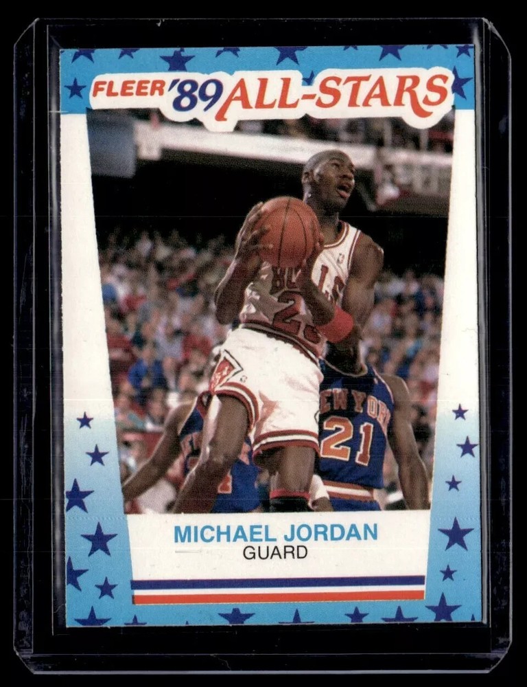 1989-90 Fleer All-Stars Stickers Michael Jordan #3 HOF