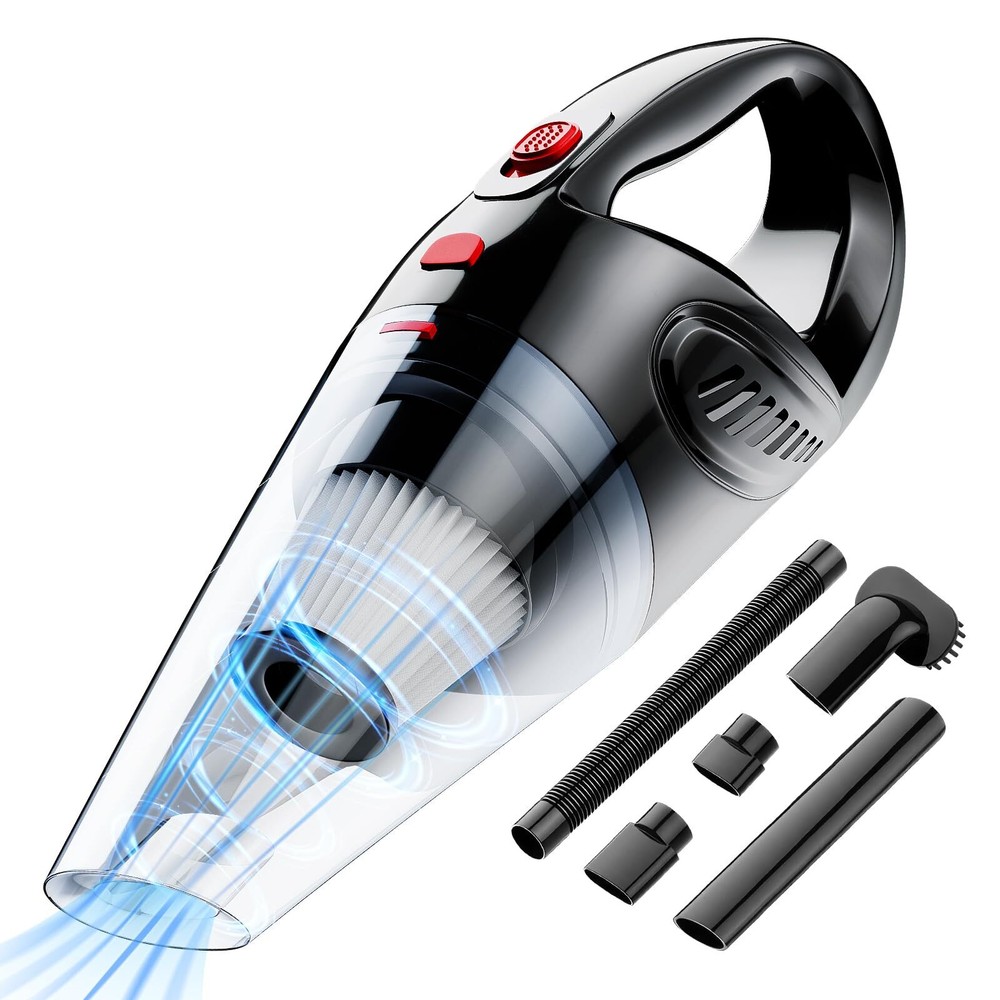 Hand Held Vacuum Cordless Rechargeable - True Wireless Handheld Vacuum with S...