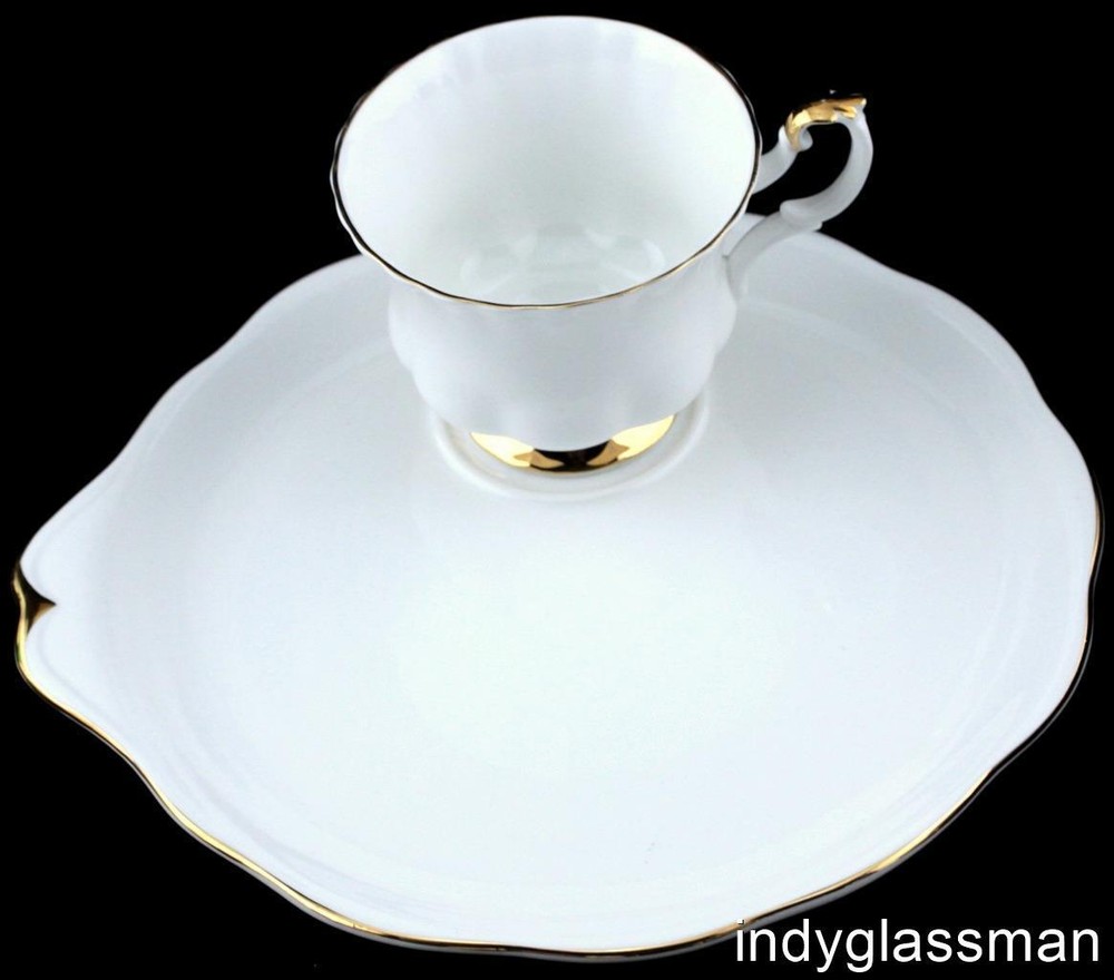 Royal Albert VAL D'OR Snack Plate & Cup Set (2 left)