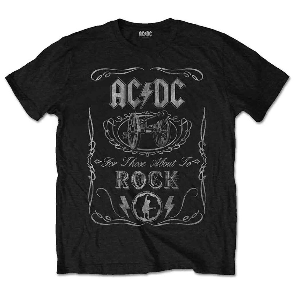 Retro AC/DC Cannon Swing Band T-Shirt for Music Fans