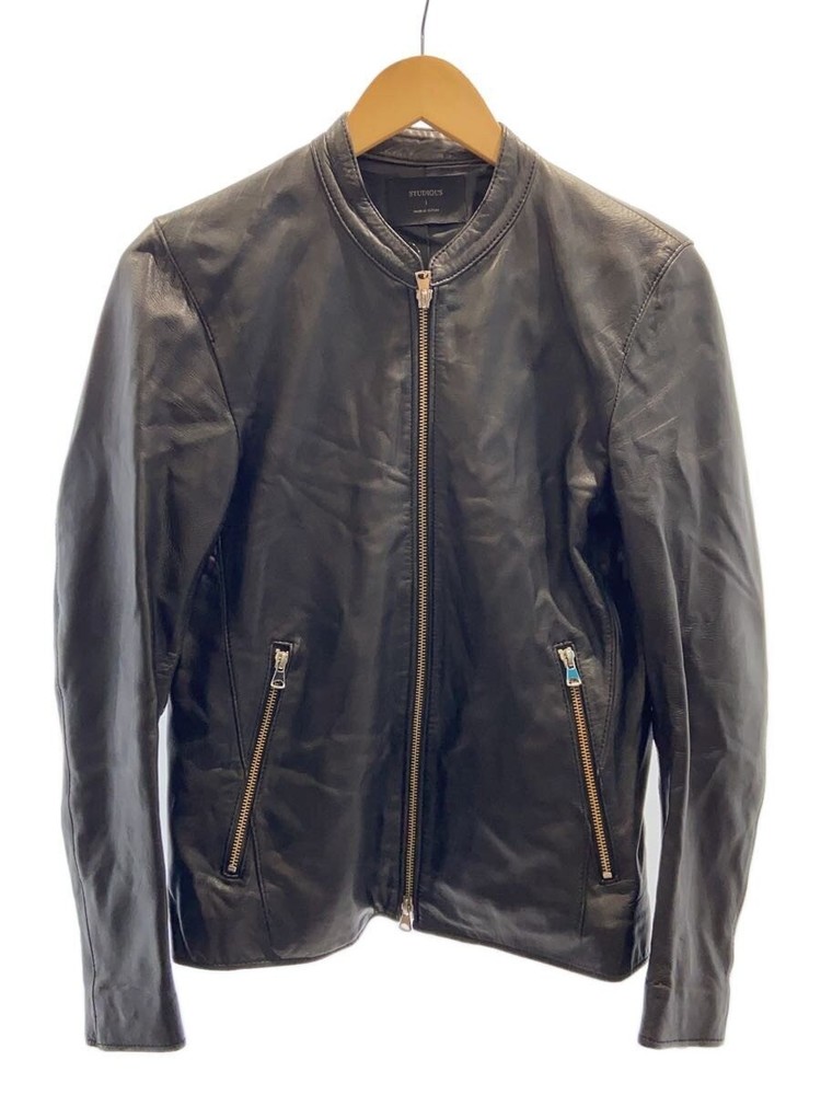Studious Leather Jacket Blouson/1/Sheep Leather/Blk/Plain/107352001 8922