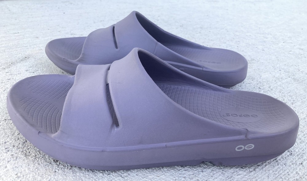 OOFOS Ooahh Recovery Slides Sandals Mens 12 Women’s 14 Unisex Mauve