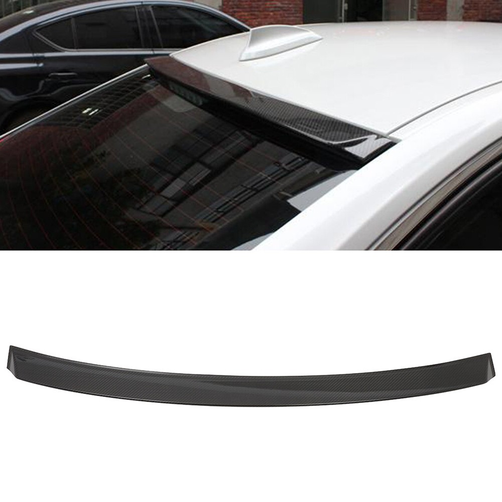 Rear Window Roof Spoiler For 2012-2018 BMW F30 F80 3-Series Sedan Carbon Fiber