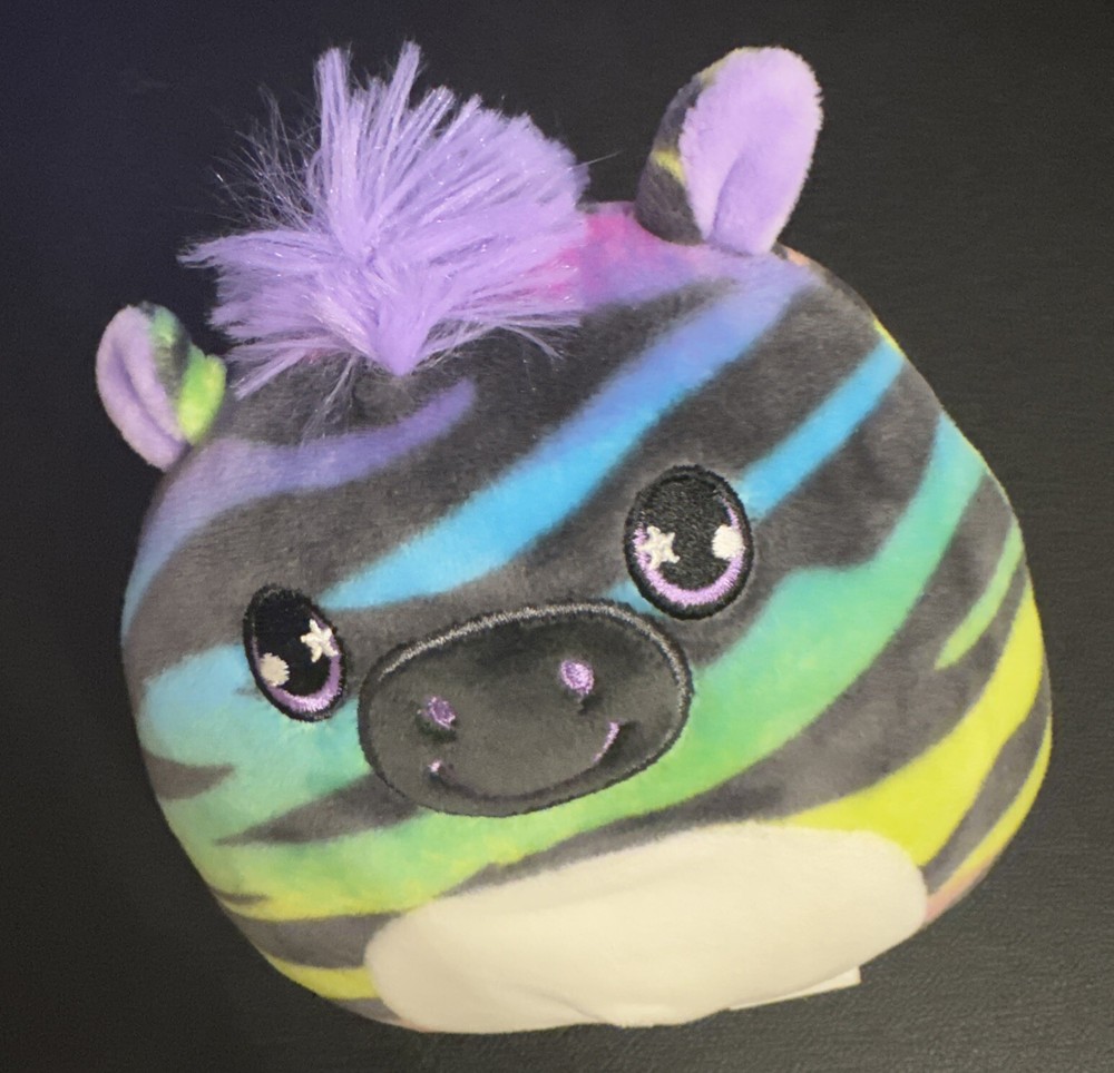 Squishmallows NWOT 5” Ravalia Rainbow Zebra Scented Mystery Squad Series 2 Plush