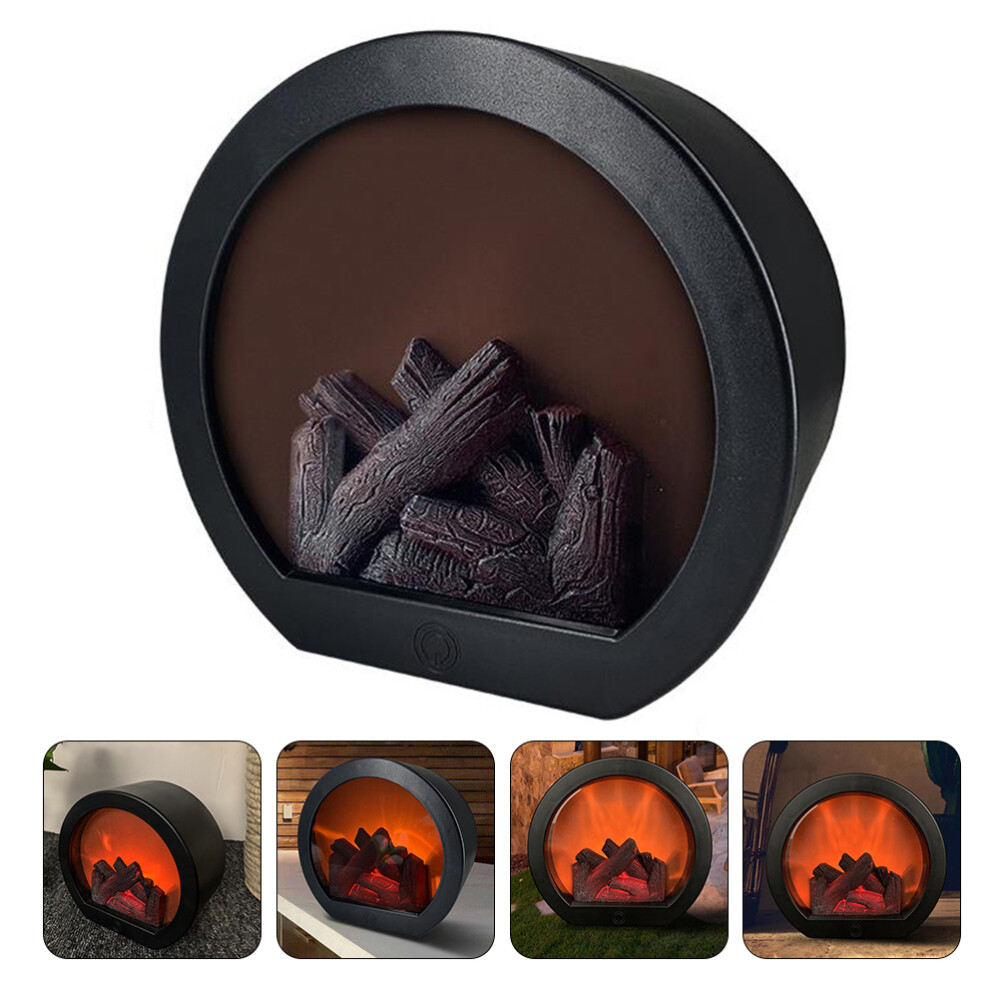 Decorative Lamp Night Light Fireplace Lamp Fireplace Lantern Tabletop Light