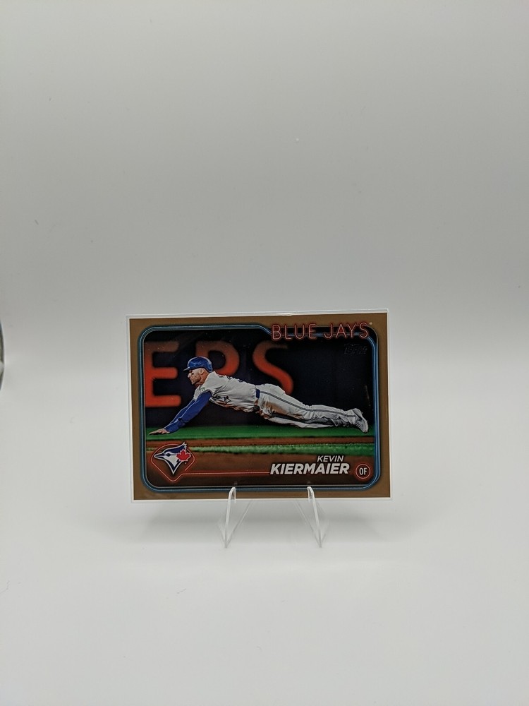 KEVIN KIERMAIER TOPPS 2024 UPDATE SERIES GOLD PARALLEL BASEBALL CARD 1757/2024