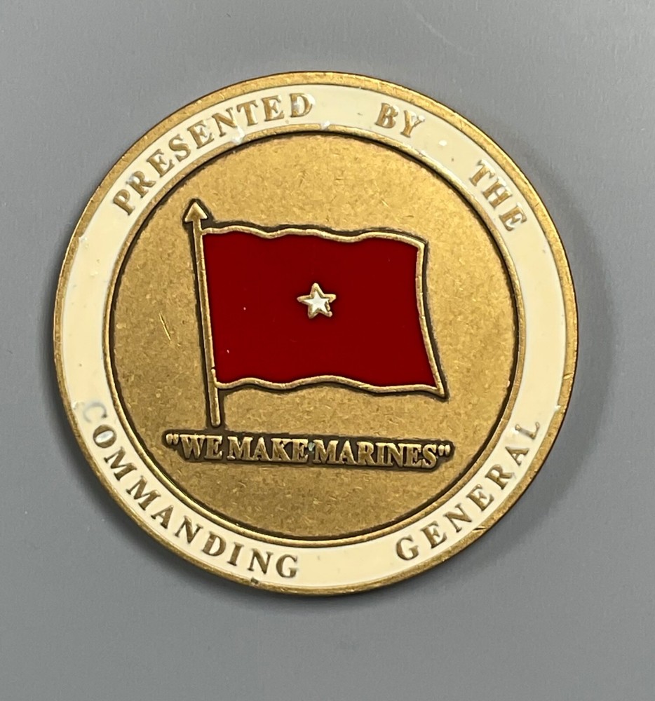 US Marine Corps Commanding General Parris Island Challenge Coin