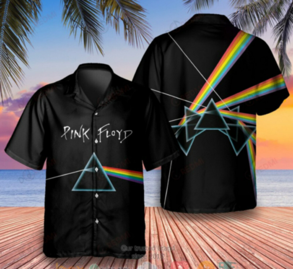 Pink Floyd 3D Hawaiian Aloha Shirt for Men Summer Beach Hawaii Style Tropical Design