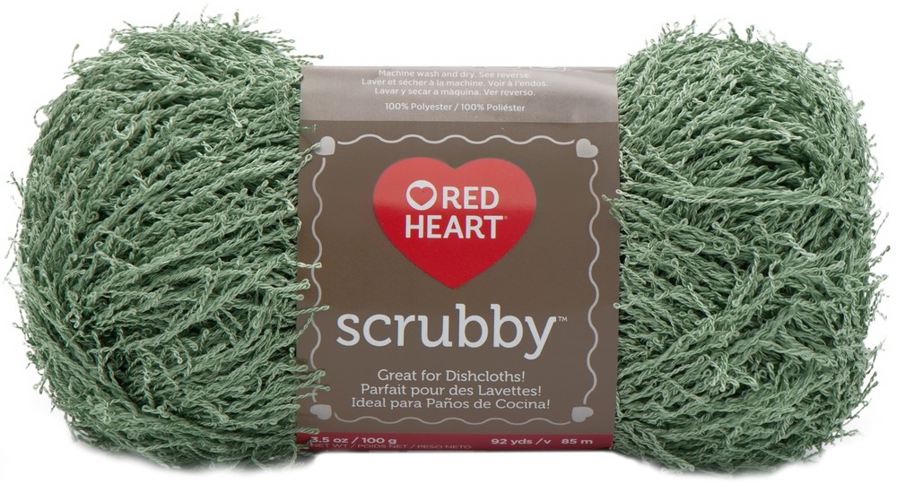 Red Heart Scrubby Yarn Green Tea 1 Pack of 1 Skein