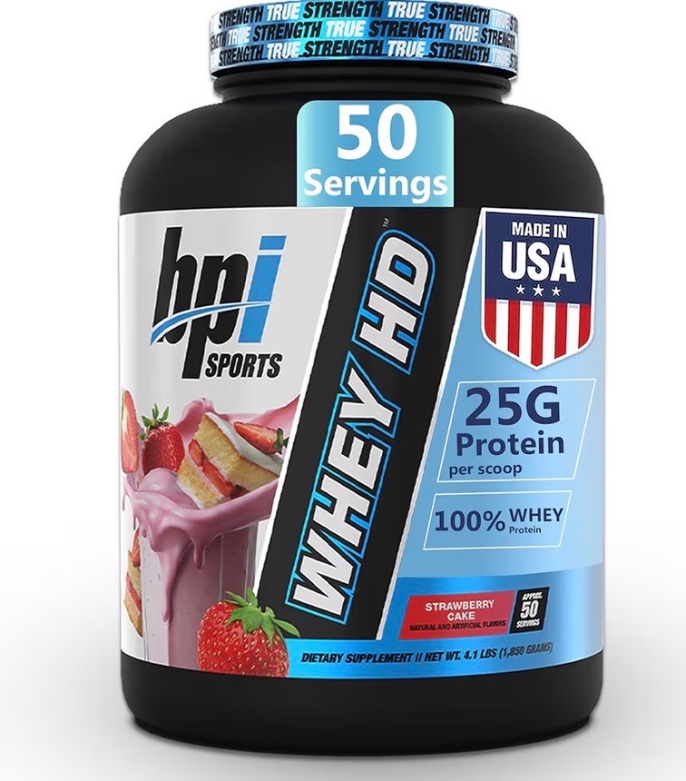 BPI Sports Whey HD Ultra Premium Protein Powder Isolate | Workout Whey Protein P
