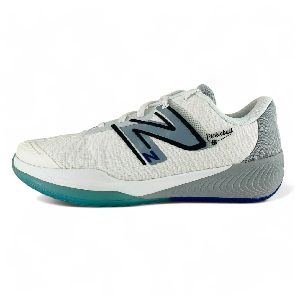 New Balance FuelCell 996v5 White Grey Men's Tennis Pickleball Shoes MCH996PB