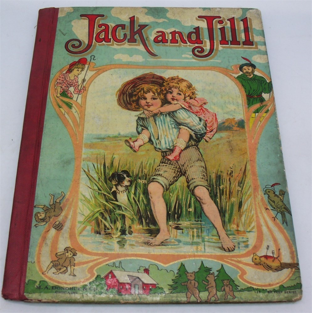 Vintage Illustrated Jack And Jill Book HC