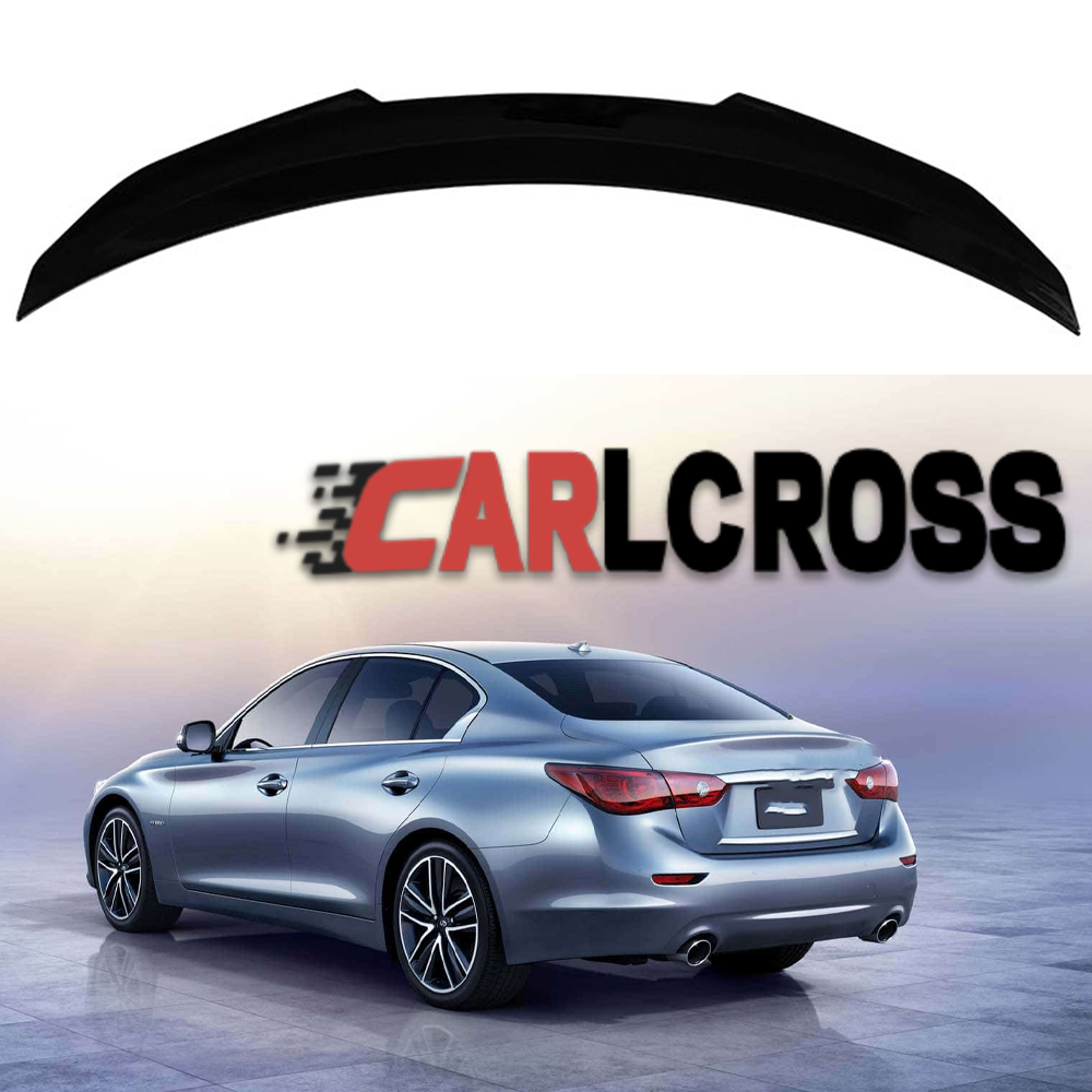 2024 Infiniti Q50 High Kick Gloss Black Trunk Spoiler Wing