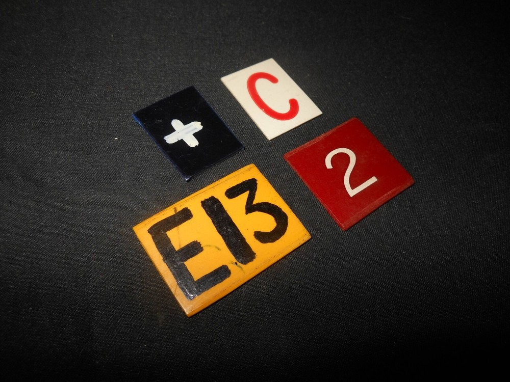 WW II RAF Aircraft - OPERATIONS ROOM BLOCK MAP TILE SET #4 - VERY RARE!