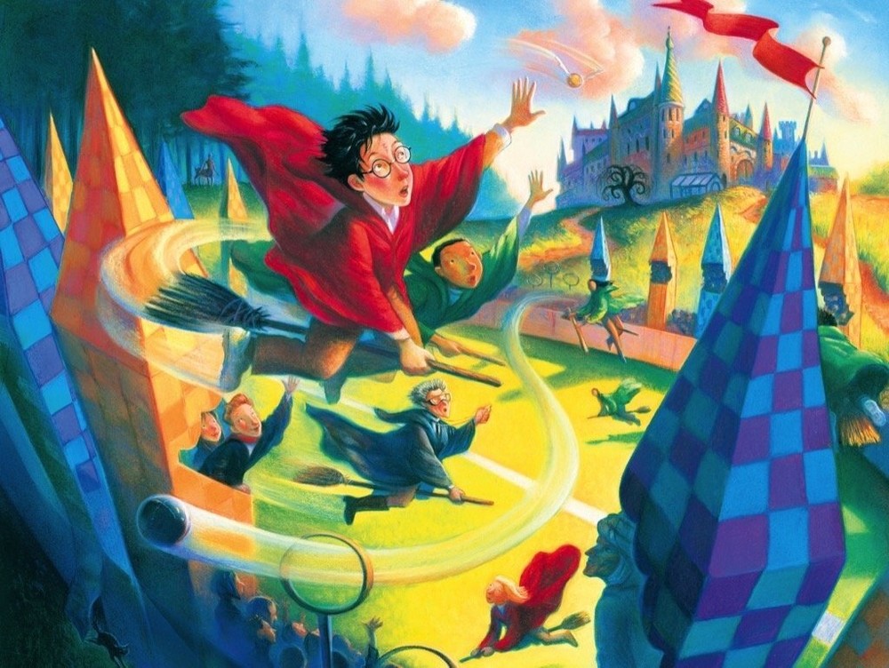 Harry Potter Quidditch 1000-Piece Puzzle by New York Puzzle Company