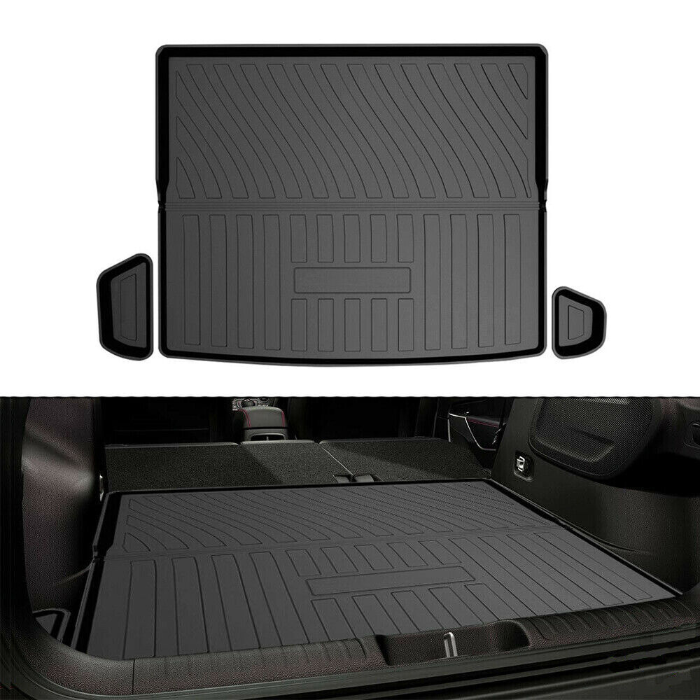 Rear Cargo Trunk Liner Tray Carpet Floor Mat Black for 2014-2023 Jeep Cherokee