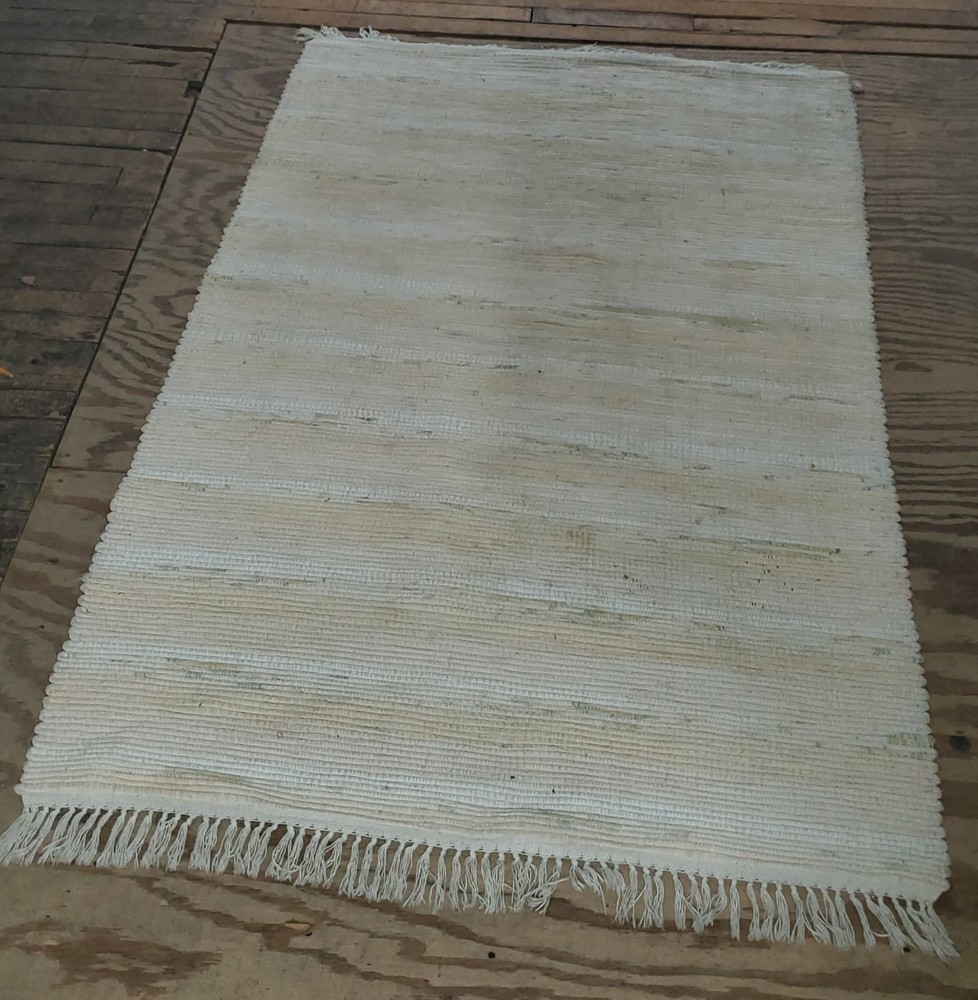 Large Swedish Or Amish Hand Made Rag Rug Kilm RARE