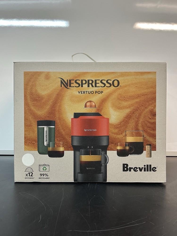 Nespresso Vertuo Pop+ Combination Espresso and Coffee Maker Red