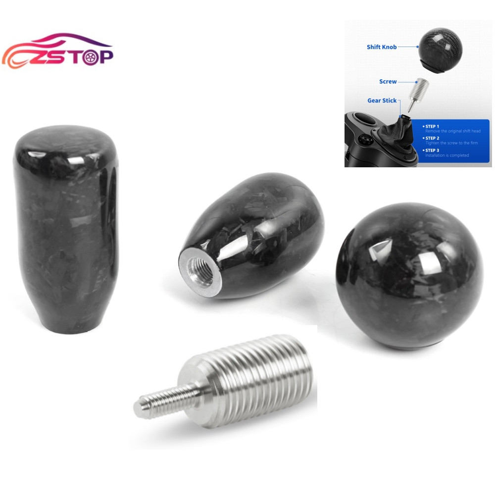 M12x1.25 Forged Carbon Fiber Shift Knob For Logitech G27 G29 G920 G923 Shifter