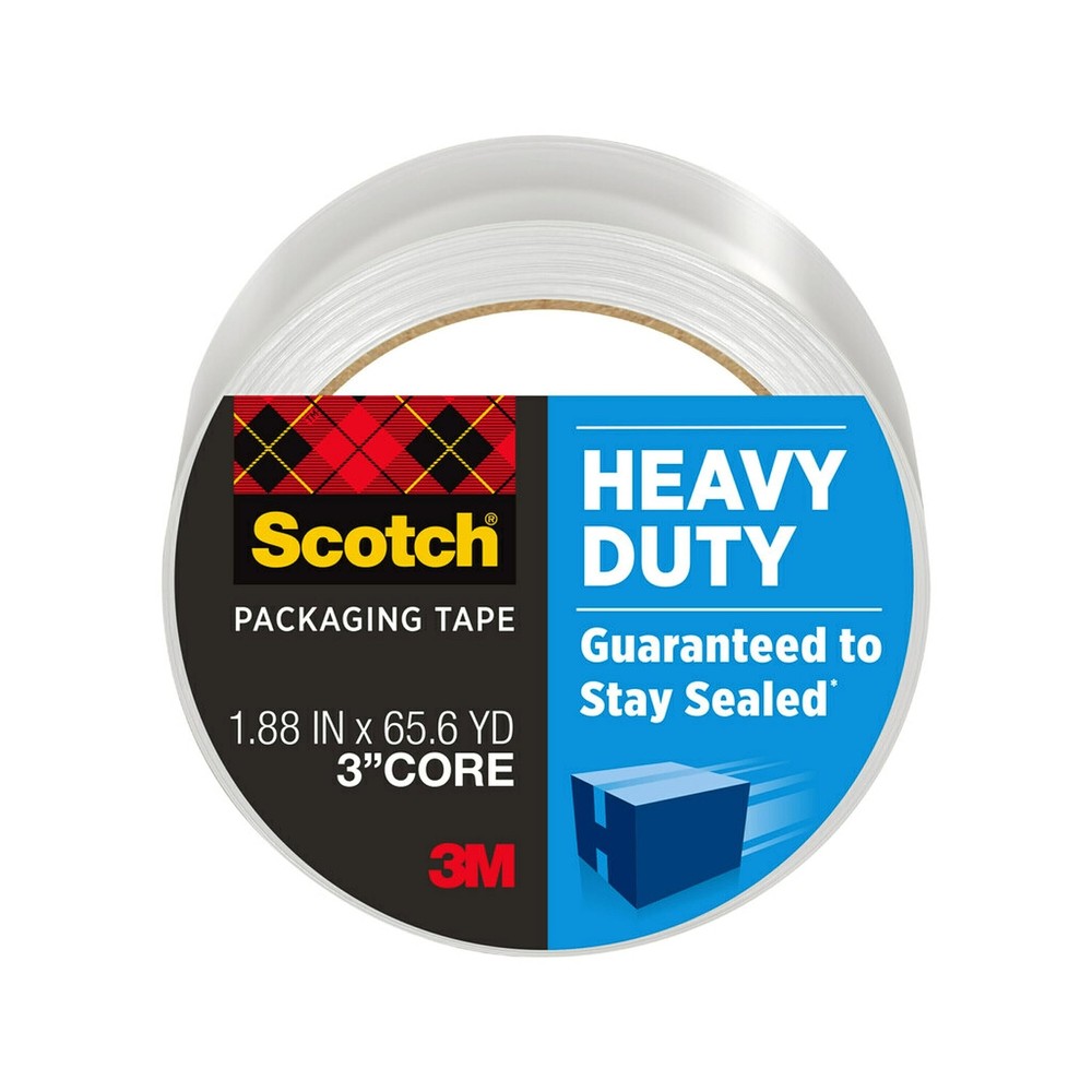 Scotch Heavy Duty Shipping and Moving Packing Tape, Clear, Packing and Moving...