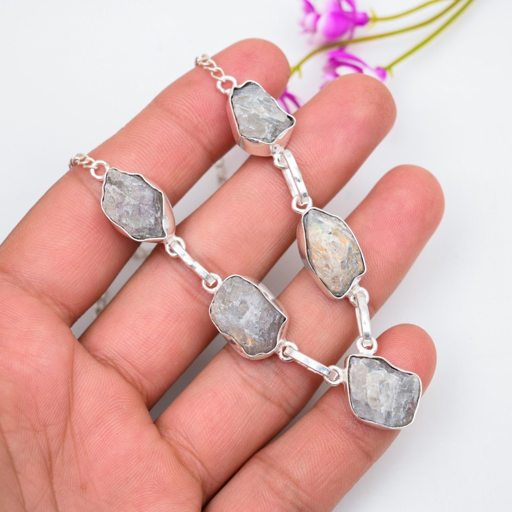 Smokey Quartz Jewelry Gemstone Handmade 925 Sterling Silver Necklace For Gift