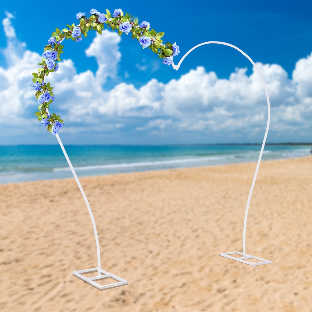 Reusable Heart Balloon Arch Stand Wedding Garden Flower Backdrop Decor