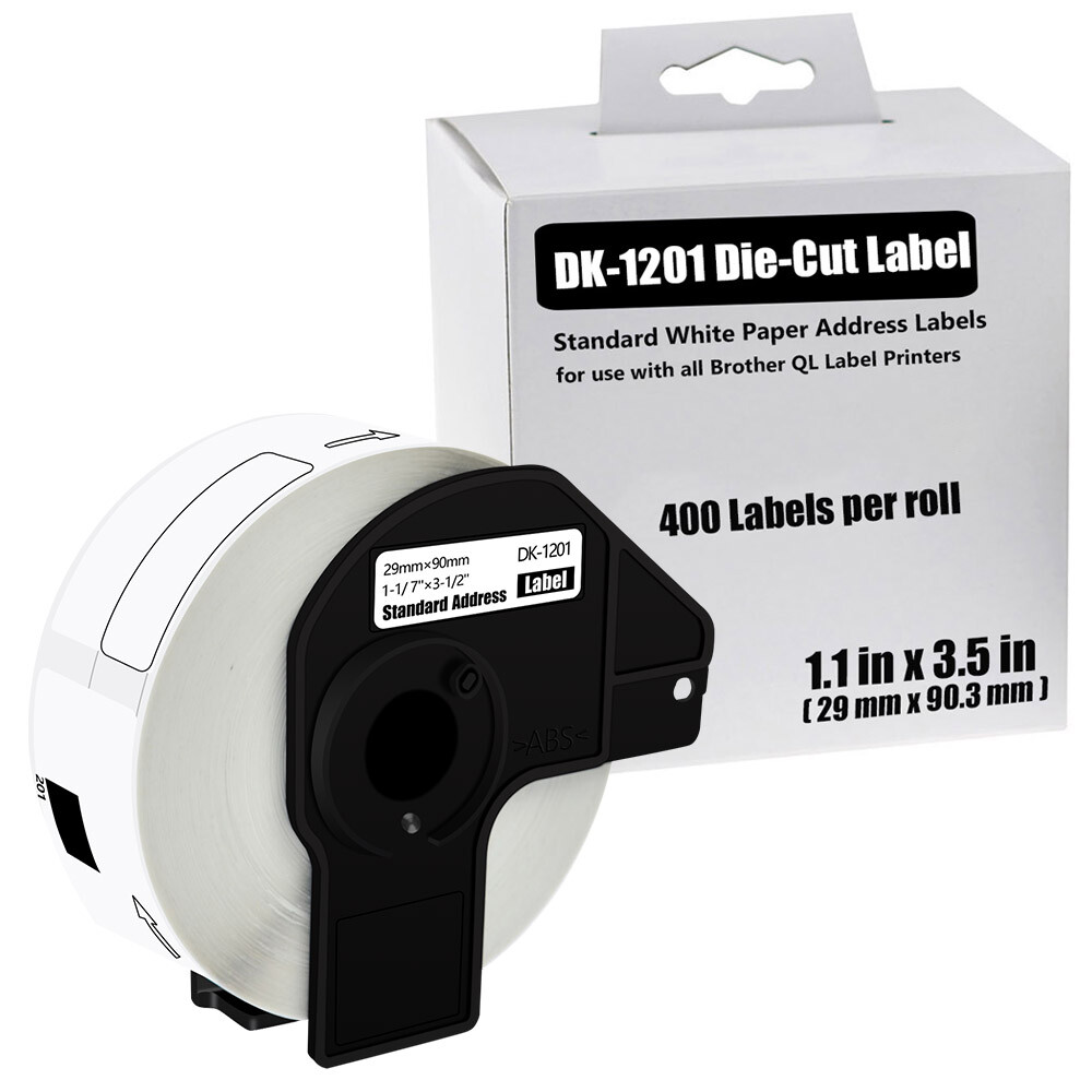 Brother QL DK-1201 Permanent Frame Label Roll 29mmx90mm