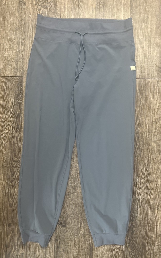 Vuori Womens XL Blue Performance Joggers Gym Sweatpants with Drawstring