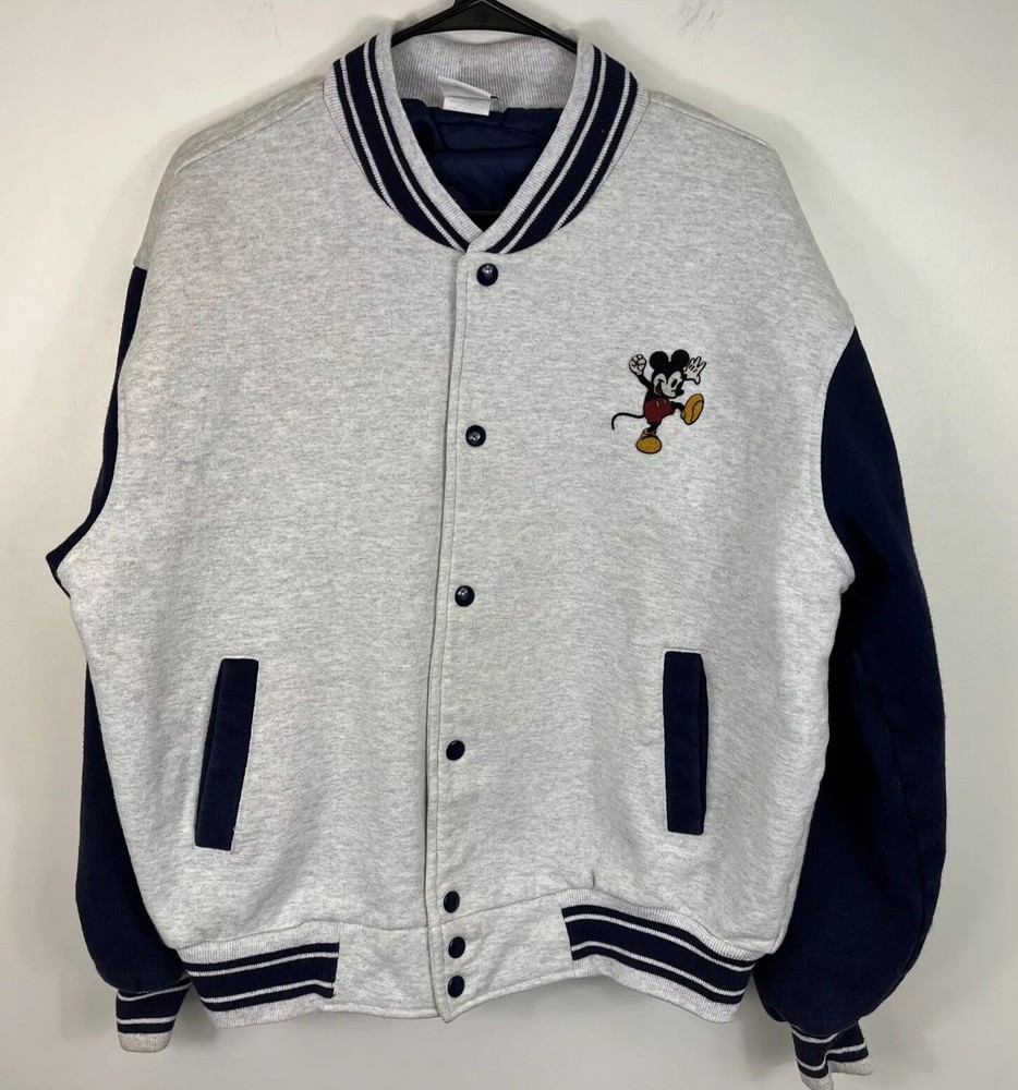 VTG Disney Mickey & Co Character Varsity Jacket Size Large