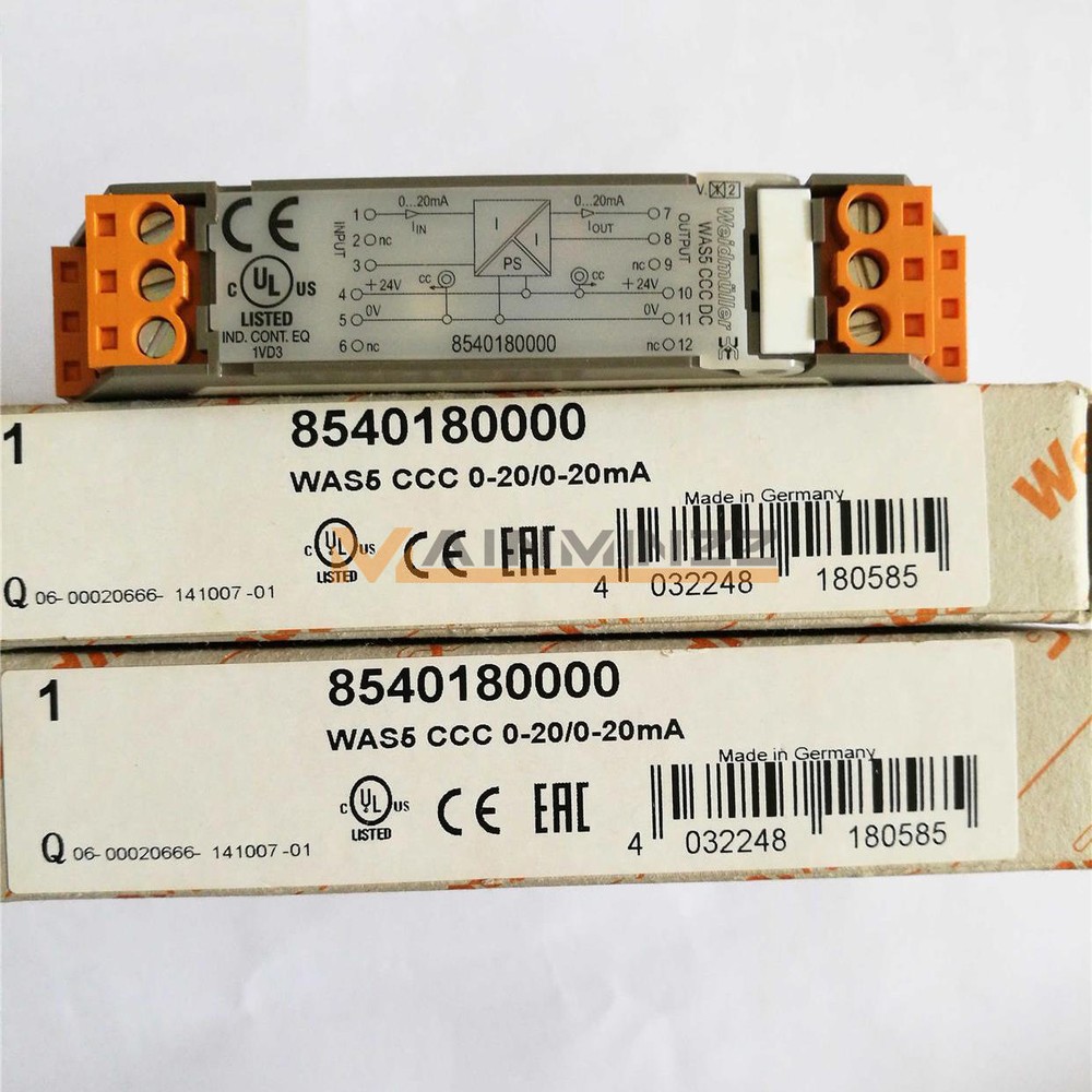 ONE New Weidmuller 8540180000 WAS5 CCC 0-20/0-20MA Isolator