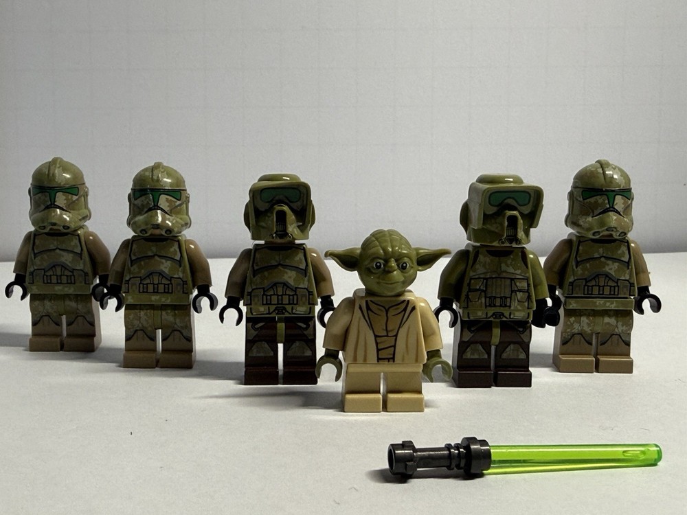 LEGO Star Wars Yoda Kashyyyk Trooper The Clone Wars Minifigure Lot