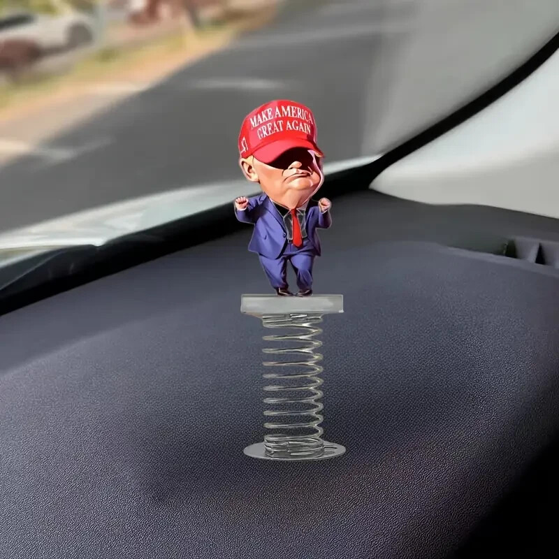 Donald Trump MAGA Mini Bobblehead Spring-Loaded 2024 Election 45 47