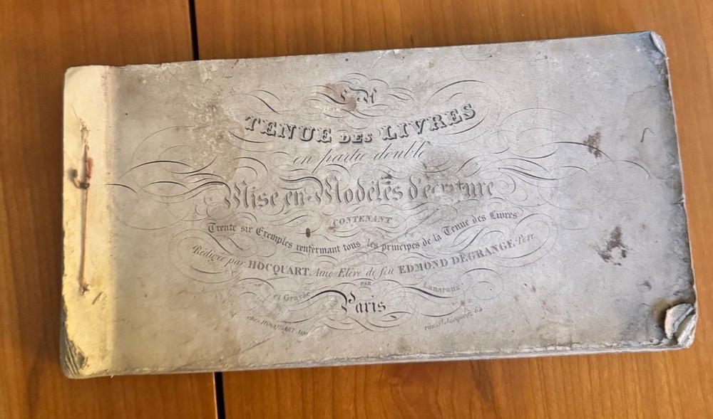 Hocquart, Tenue Des Livres –Partie Simple & Double. Entièrement gravé. - 1825