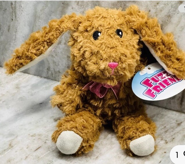 Easter Bunny Plush Kids Stuffed Animal FillerSoft Toy 6 In Fluffy Fuzzy Friends