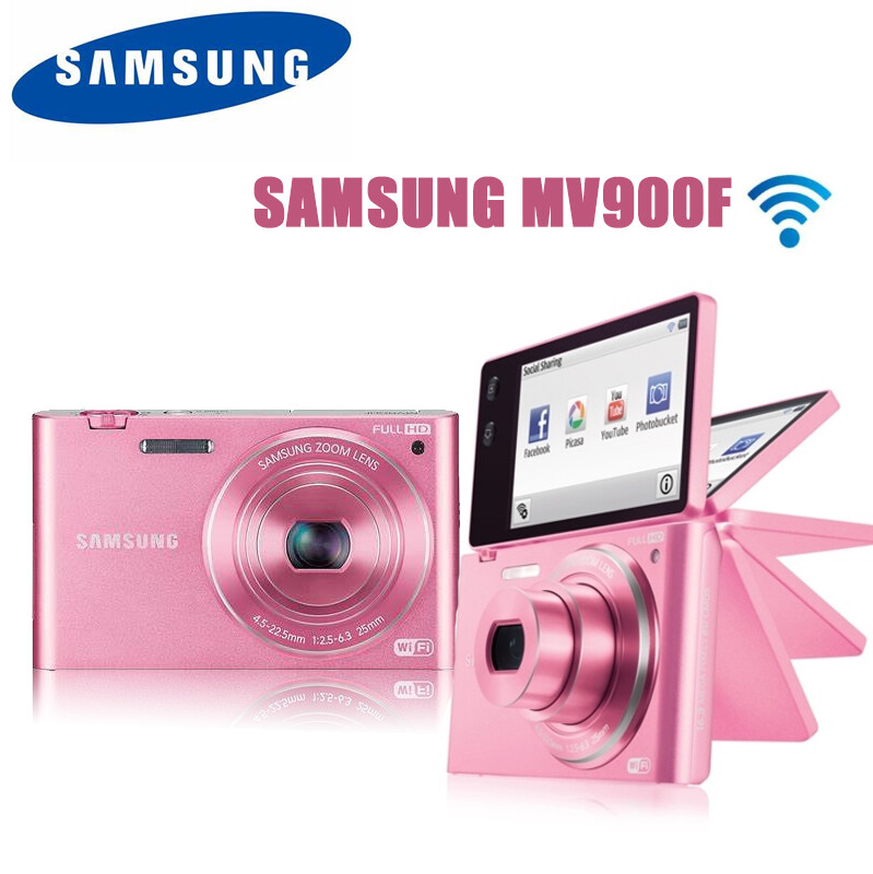 Samsung MV900f 16.0 MP 5xOptical Zoom Flip-out Vlog Camera 90%new - pink